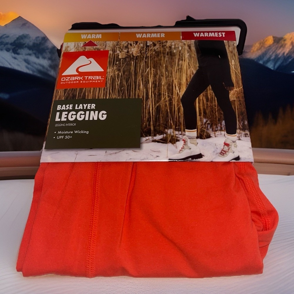 Ozark Trail Base Layer Bottoms Women's size Med CORAL leggings Long Johns NEW